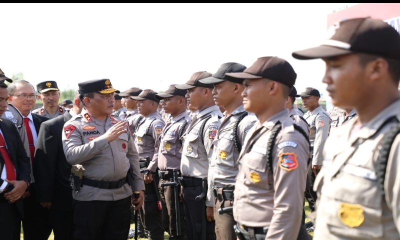 Upacara HUT Satpam Ke 42 Di Polda Sumut Kehadiran Satpam Banyak