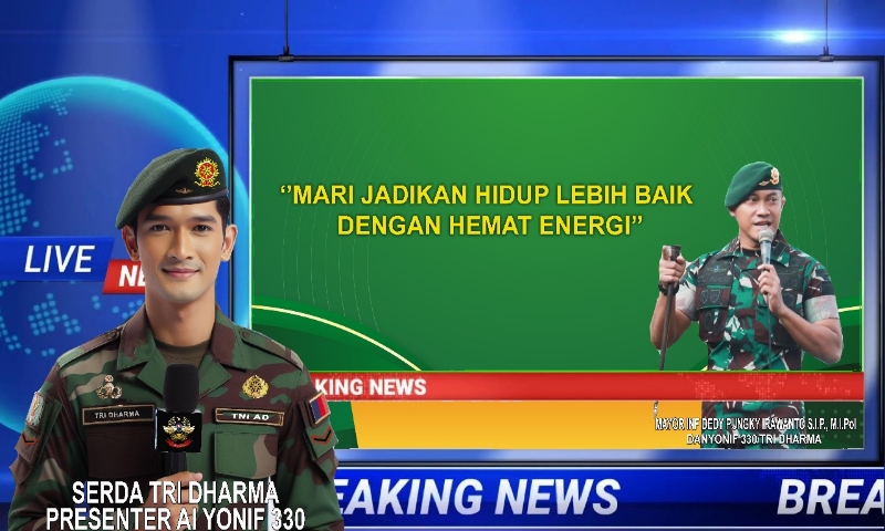 Warga Net Dihebohkan Kemunculan Presenter Dengan Teknologi Kecerdasan Buatan di Medsos Jajaran TNI AD